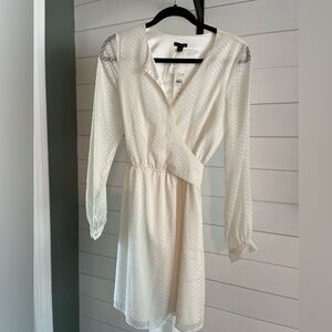 Ann Taylor, size 4 white dress